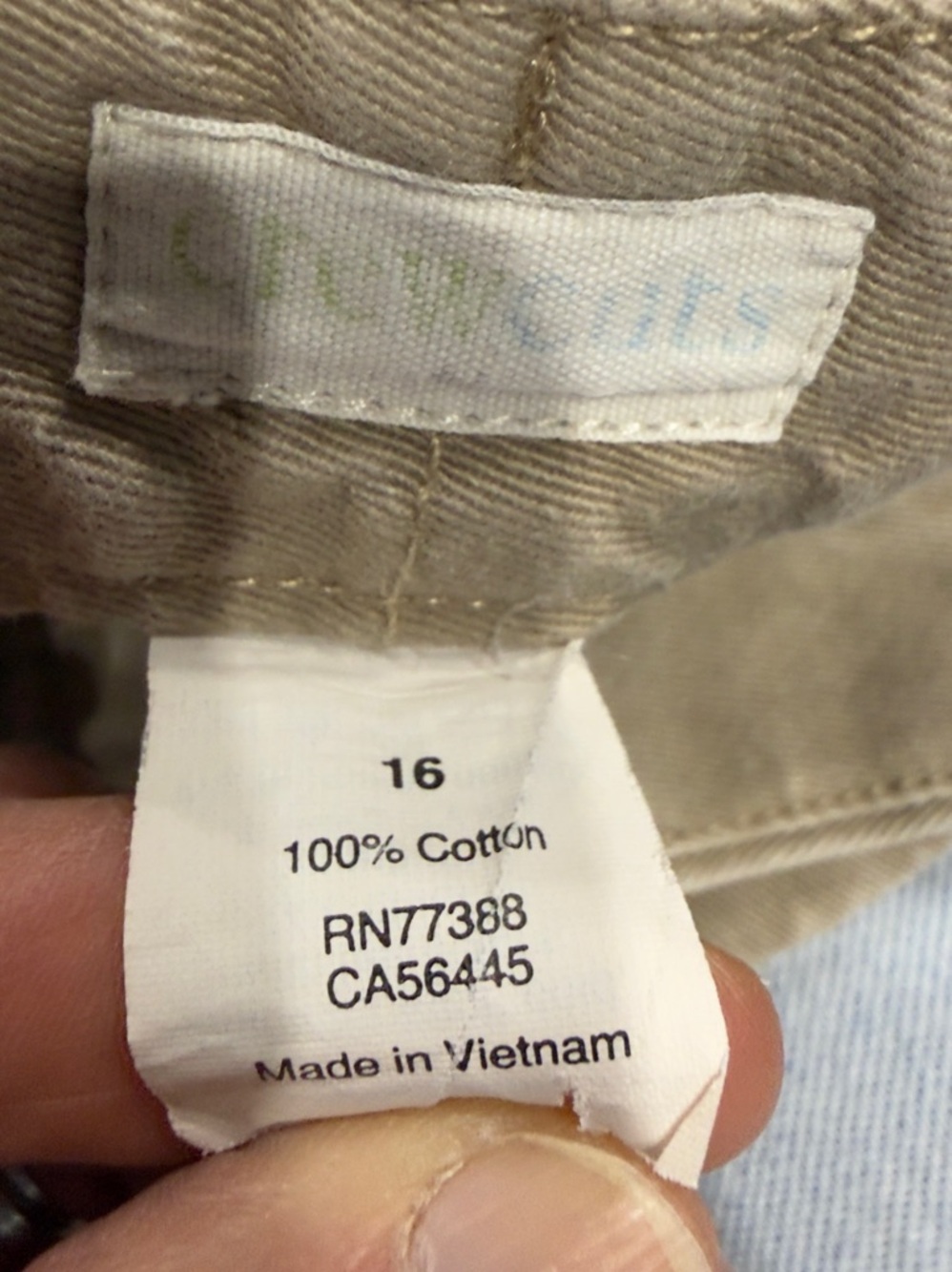 EUC Jcrew CREWCUTS BOYS’ tan chino shorts Size 16